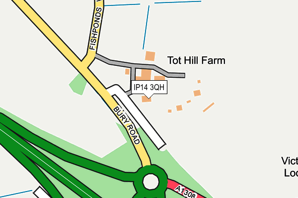 IP14 3QH map - OS OpenMap – Local (Ordnance Survey) IP14 3QH map - OS OpenMap – Local (Ordnance Survey)