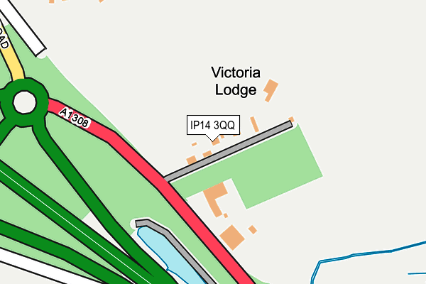 IP14 3QQ map - OS OpenMap – Local (Ordnance Survey) IP14 3QQ map - OS OpenMap – Local (Ordnance Survey)