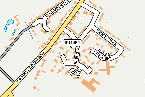 IP14 4BP map - OS OpenMap – Local (Ordnance Survey) IP14 4BP map - OS OpenMap – Local (Ordnance Survey)