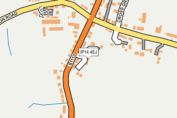 IP14 4EJ map - OS OpenMap – Local (Ordnance Survey) IP14 4EJ map - OS OpenMap – Local (Ordnance Survey)