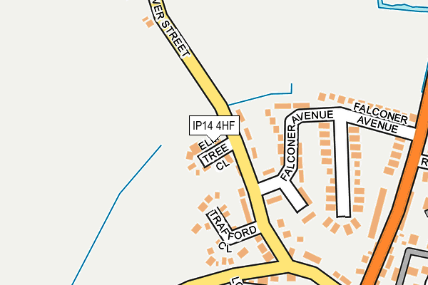 IP14 4HF map - OS OpenMap – Local (Ordnance Survey) IP14 4HF map - OS OpenMap – Local (Ordnance Survey)