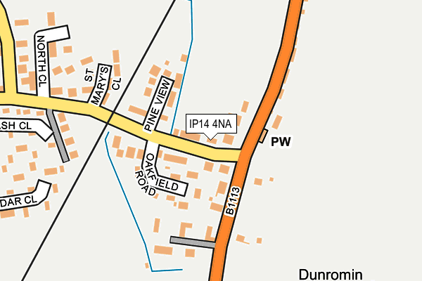 IP14 4NA map - OS OpenMap – Local (Ordnance Survey) IP14 4NA map - OS OpenMap – Local (Ordnance Survey)