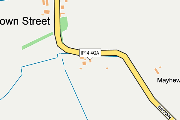 IP14 4QA map - OS OpenMap – Local (Ordnance Survey) IP14 4QA map - OS OpenMap – Local (Ordnance Survey)