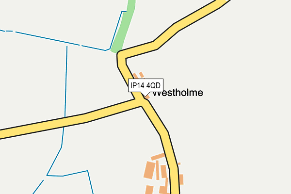 IP14 4QD map - OS OpenMap – Local (Ordnance Survey) IP14 4QD map - OS OpenMap – Local (Ordnance Survey)