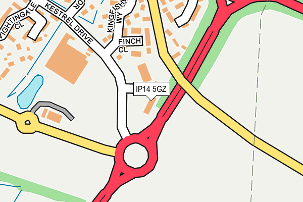 IP14 5GZ map - OS OpenMap – Local (Ordnance Survey) IP14 5GZ map - OS OpenMap – Local (Ordnance Survey)