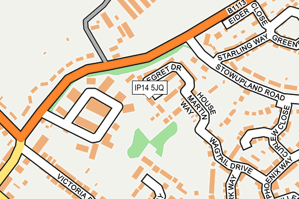 IP14 5JQ map - OS OpenMap – Local (Ordnance Survey) IP14 5JQ map - OS OpenMap – Local (Ordnance Survey)