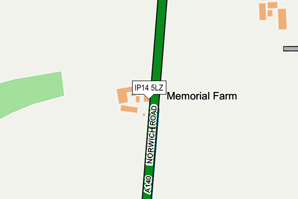 IP14 5LZ map - OS OpenMap – Local (Ordnance Survey) IP14 5LZ map - OS OpenMap – Local (Ordnance Survey)