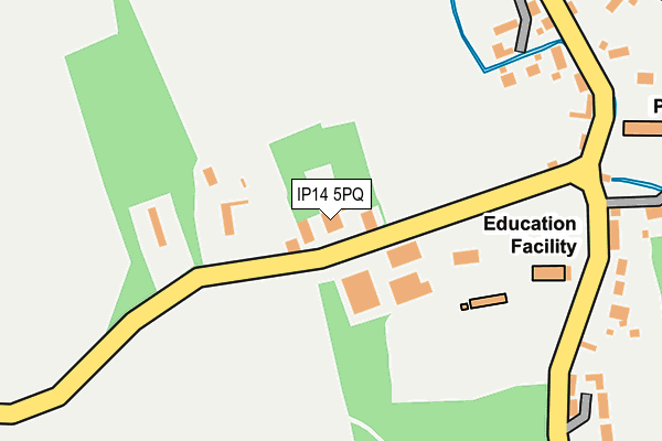 IP14 5PQ map - OS OpenMap – Local (Ordnance Survey) IP14 5PQ map - OS OpenMap – Local (Ordnance Survey)