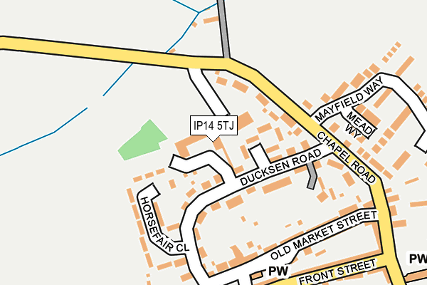 IP14 5TJ map - OS OpenMap – Local (Ordnance Survey) IP14 5TJ map - OS OpenMap – Local (Ordnance Survey)