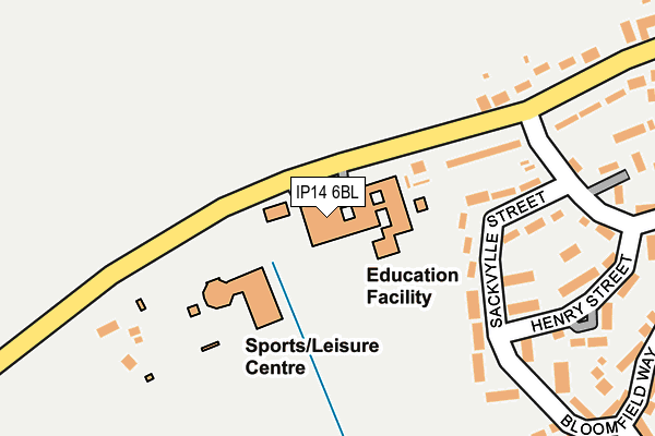 IP14 6BL map - OS OpenMap – Local (Ordnance Survey) IP14 6BL map - OS OpenMap – Local (Ordnance Survey)