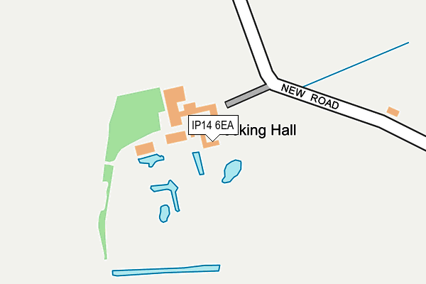 IP14 6EA map - OS OpenMap – Local (Ordnance Survey) IP14 6EA map - OS OpenMap – Local (Ordnance Survey)