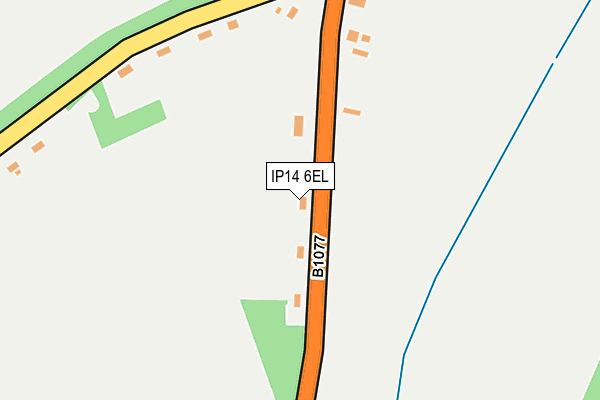 IP14 6EL map - OS OpenMap – Local (Ordnance Survey) IP14 6EL map - OS OpenMap – Local (Ordnance Survey)