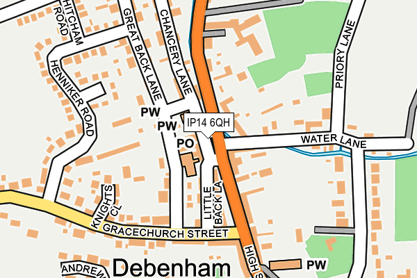 IP14 6QH map - OS OpenMap – Local (Ordnance Survey) IP14 6QH map - OS OpenMap – Local (Ordnance Survey)