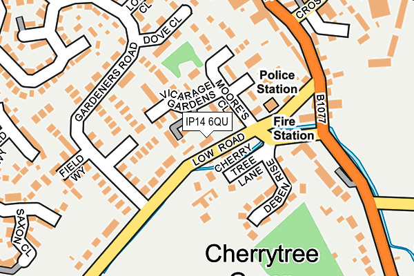 IP14 6QU map - OS OpenMap – Local (Ordnance Survey) IP14 6QU map - OS OpenMap – Local (Ordnance Survey)