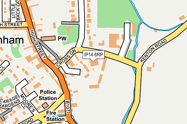 IP14 6RP map - OS OpenMap – Local (Ordnance Survey) IP14 6RP map - OS OpenMap – Local (Ordnance Survey)