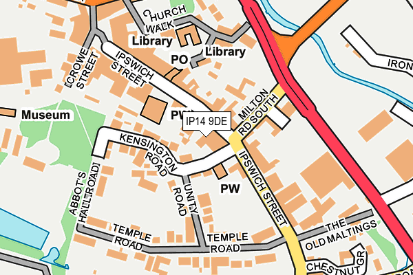 IP14 9DE map - OS OpenMap – Local (Ordnance Survey) IP14 9DE map - OS OpenMap – Local (Ordnance Survey)