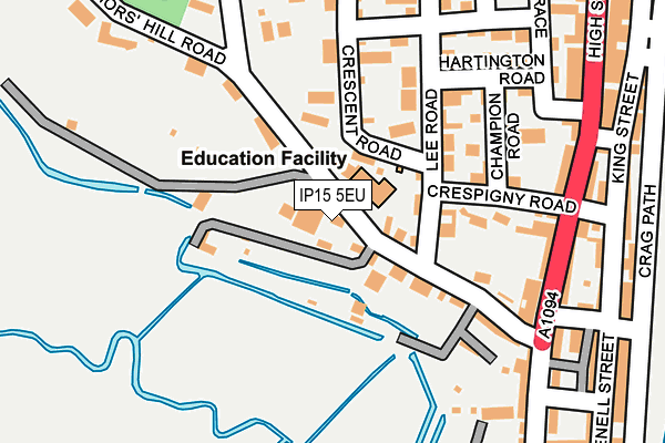 IP15 5EU map - OS OpenMap – Local (Ordnance Survey) IP15 5EU map - OS OpenMap – Local (Ordnance Survey)