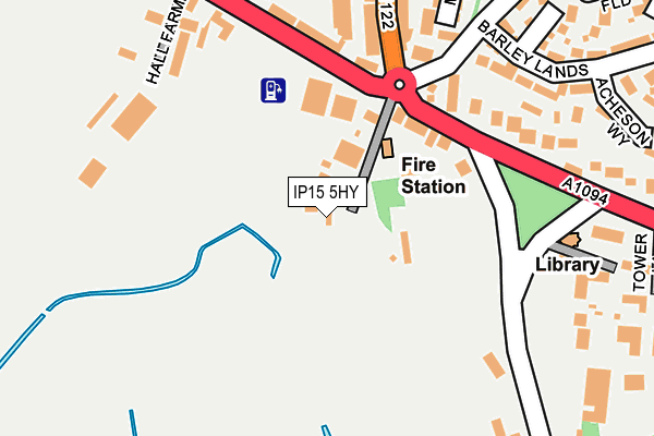 IP15 5HY map - OS OpenMap – Local (Ordnance Survey) IP15 5HY map - OS OpenMap – Local (Ordnance Survey)