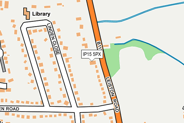 IP15 5PX map - OS OpenMap – Local (Ordnance Survey) IP15 5PX map - OS OpenMap – Local (Ordnance Survey)