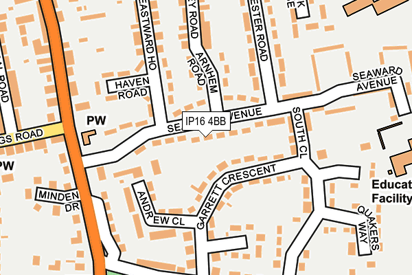 IP16 4BB map - OS OpenMap – Local (Ordnance Survey) IP16 4BB map - OS OpenMap – Local (Ordnance Survey)