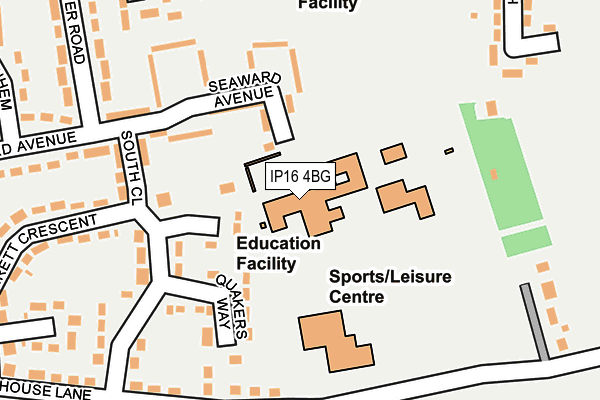 IP16 4BG map - OS OpenMap – Local (Ordnance Survey) IP16 4BG map - OS OpenMap – Local (Ordnance Survey)