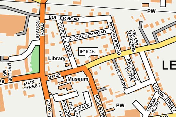 IP16 4EJ map - OS OpenMap – Local (Ordnance Survey) IP16 4EJ map - OS OpenMap – Local (Ordnance Survey)