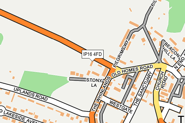 IP16 4FD map - OS OpenMap – Local (Ordnance Survey) IP16 4FD map - OS OpenMap – Local (Ordnance Survey)