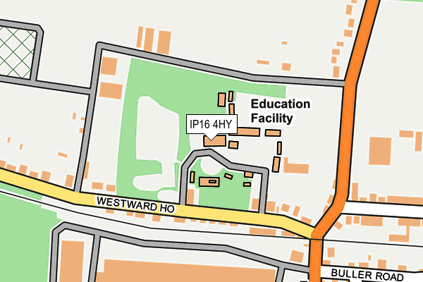IP16 4HY map - OS OpenMap – Local (Ordnance Survey) IP16 4HY map - OS OpenMap – Local (Ordnance Survey)
