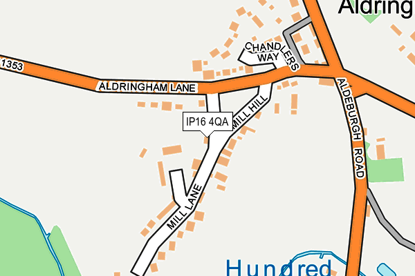 IP16 4QA map - OS OpenMap – Local (Ordnance Survey) IP16 4QA map - OS OpenMap – Local (Ordnance Survey)