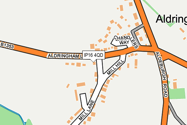 IP16 4QD map - OS OpenMap – Local (Ordnance Survey) IP16 4QD map - OS OpenMap – Local (Ordnance Survey)