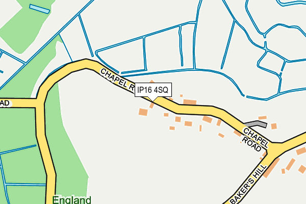 IP16 4SQ map - OS OpenMap – Local (Ordnance Survey) IP16 4SQ map - OS OpenMap – Local (Ordnance Survey)