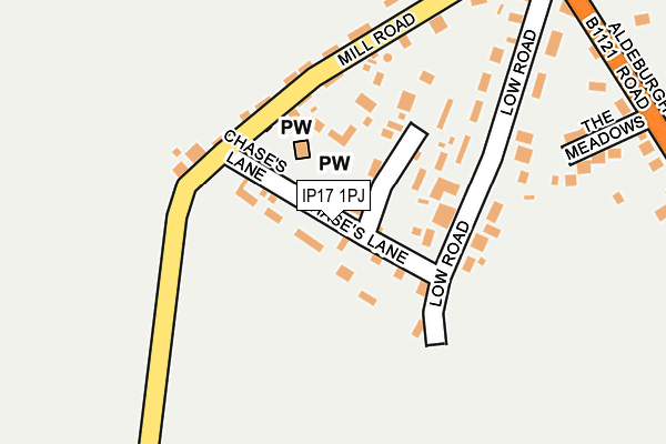 IP17 1PJ map - OS OpenMap – Local (Ordnance Survey) IP17 1PJ map - OS OpenMap – Local (Ordnance Survey)
