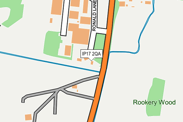 IP17 2QA map - OS OpenMap – Local (Ordnance Survey) IP17 2QA map - OS OpenMap – Local (Ordnance Survey)