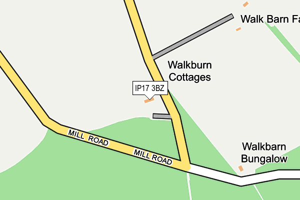 IP17 3BZ map - OS OpenMap – Local (Ordnance Survey) IP17 3BZ map - OS OpenMap – Local (Ordnance Survey)