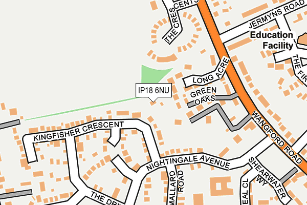 IP18 6NU map - OS OpenMap – Local (Ordnance Survey) IP18 6NU map - OS OpenMap – Local (Ordnance Survey)