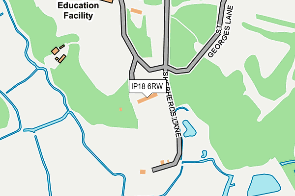 IP18 6RW map - OS OpenMap – Local (Ordnance Survey) IP18 6RW map - OS OpenMap – Local (Ordnance Survey)