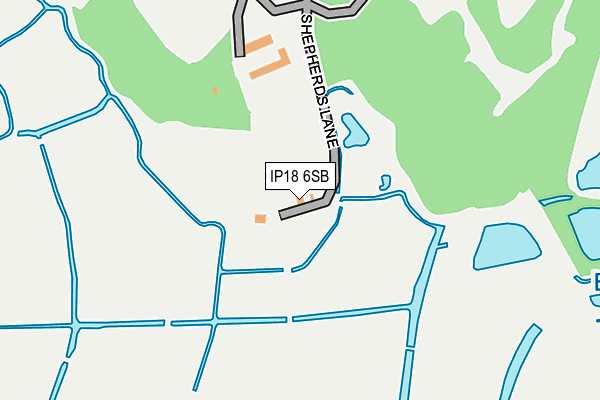 IP18 6SB map - OS OpenMap – Local (Ordnance Survey) IP18 6SB map - OS OpenMap – Local (Ordnance Survey)