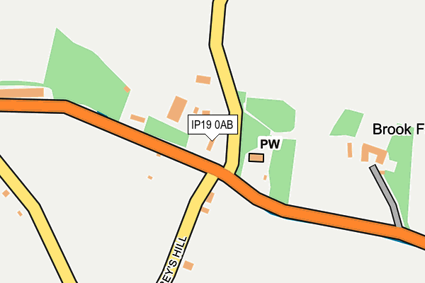 IP19 0AB map - OS OpenMap – Local (Ordnance Survey)