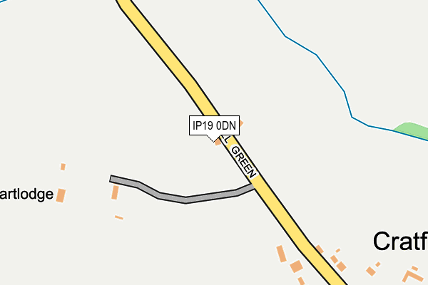IP19 0DN map - OS OpenMap – Local (Ordnance Survey)