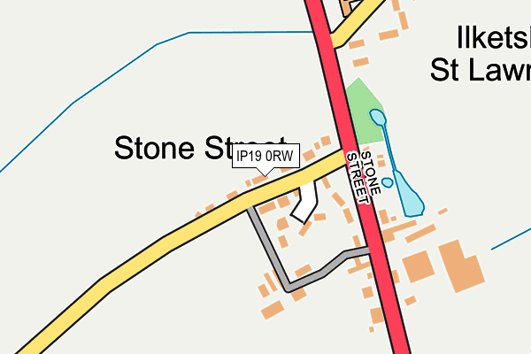 IP19 0RW map - OS OpenMap – Local (Ordnance Survey)