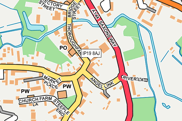 IP19 8AJ map - OS OpenMap – Local (Ordnance Survey) IP19 8AJ map - OS OpenMap – Local (Ordnance Survey)