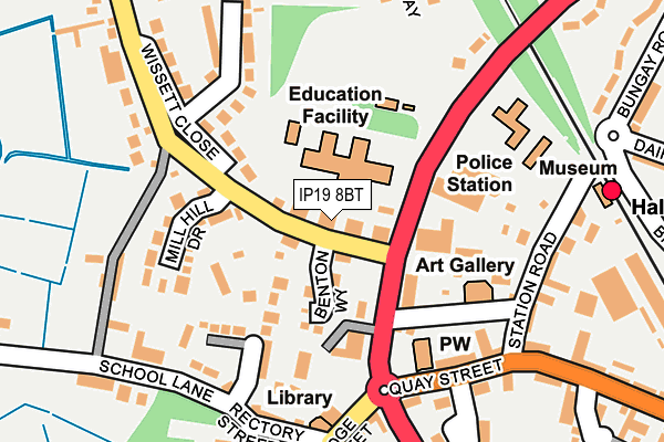 IP19 8BT map - OS OpenMap – Local (Ordnance Survey) IP19 8BT map - OS OpenMap – Local (Ordnance Survey)