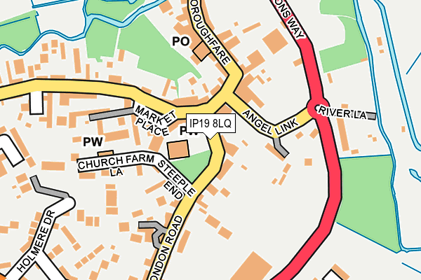 IP19 8LQ map - OS OpenMap – Local (Ordnance Survey) IP19 8LQ map - OS OpenMap – Local (Ordnance Survey)