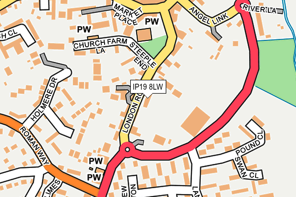 IP19 8LW map - OS OpenMap – Local (Ordnance Survey) IP19 8LW map - OS OpenMap – Local (Ordnance Survey)