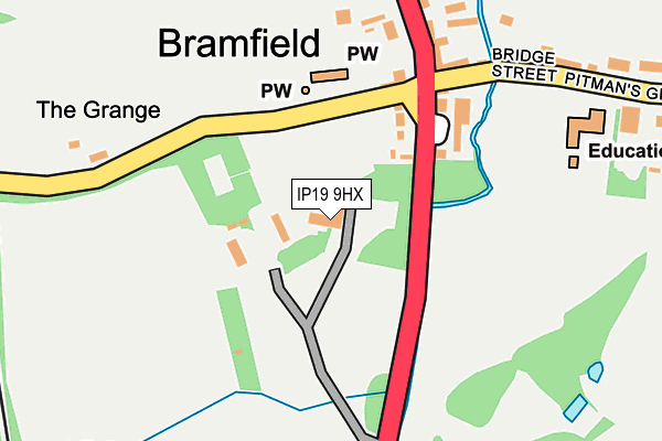 IP19 9HX map - OS OpenMap – Local (Ordnance Survey) IP19 9HX map - OS OpenMap – Local (Ordnance Survey)