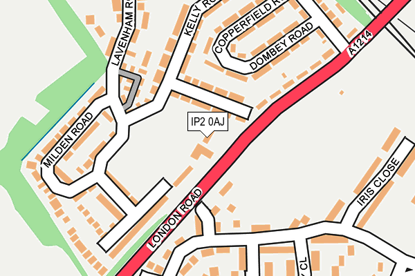 IP2 0AJ map - OS OpenMap – Local (Ordnance Survey) IP2 0AJ map - OS OpenMap – Local (Ordnance Survey)