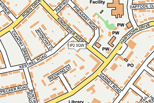 IP2 0QW map - OS OpenMap – Local (Ordnance Survey) IP2 0QW map - OS OpenMap – Local (Ordnance Survey)