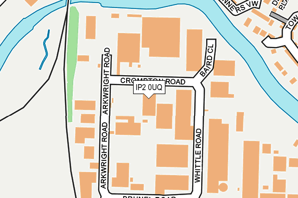 IP2 0UQ map - OS OpenMap – Local (Ordnance Survey)