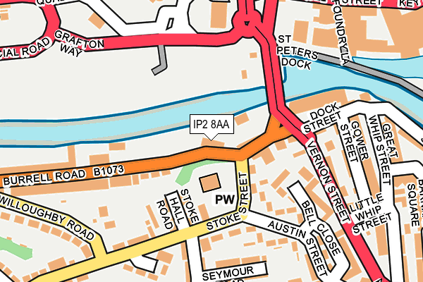 IP2 8AA map - OS OpenMap – Local (Ordnance Survey) IP2 8AA map - OS OpenMap – Local (Ordnance Survey)