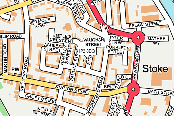 IP2 8DQ map - OS OpenMap – Local (Ordnance Survey) IP2 8DQ map - OS OpenMap – Local (Ordnance Survey)
